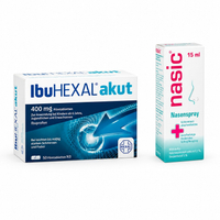 Nasic Nasenspray + Ibuhexal Akut 400mg Filmtabletten 2000000000084