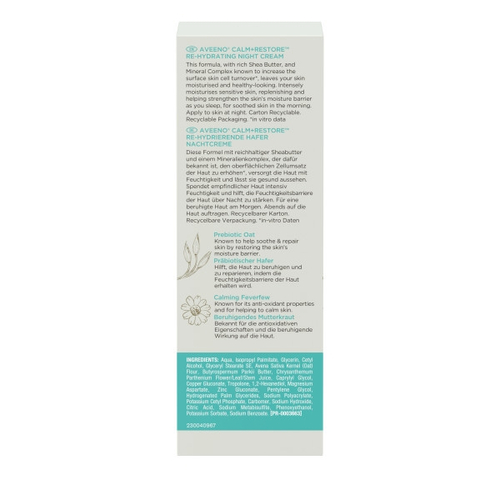 Aveeno Calm+ Restore Re-Hydrierende Hafer Nachtcre 50 ml Kenvue Germany GmbH (OTC) bei onfy.de kaufen 19342921