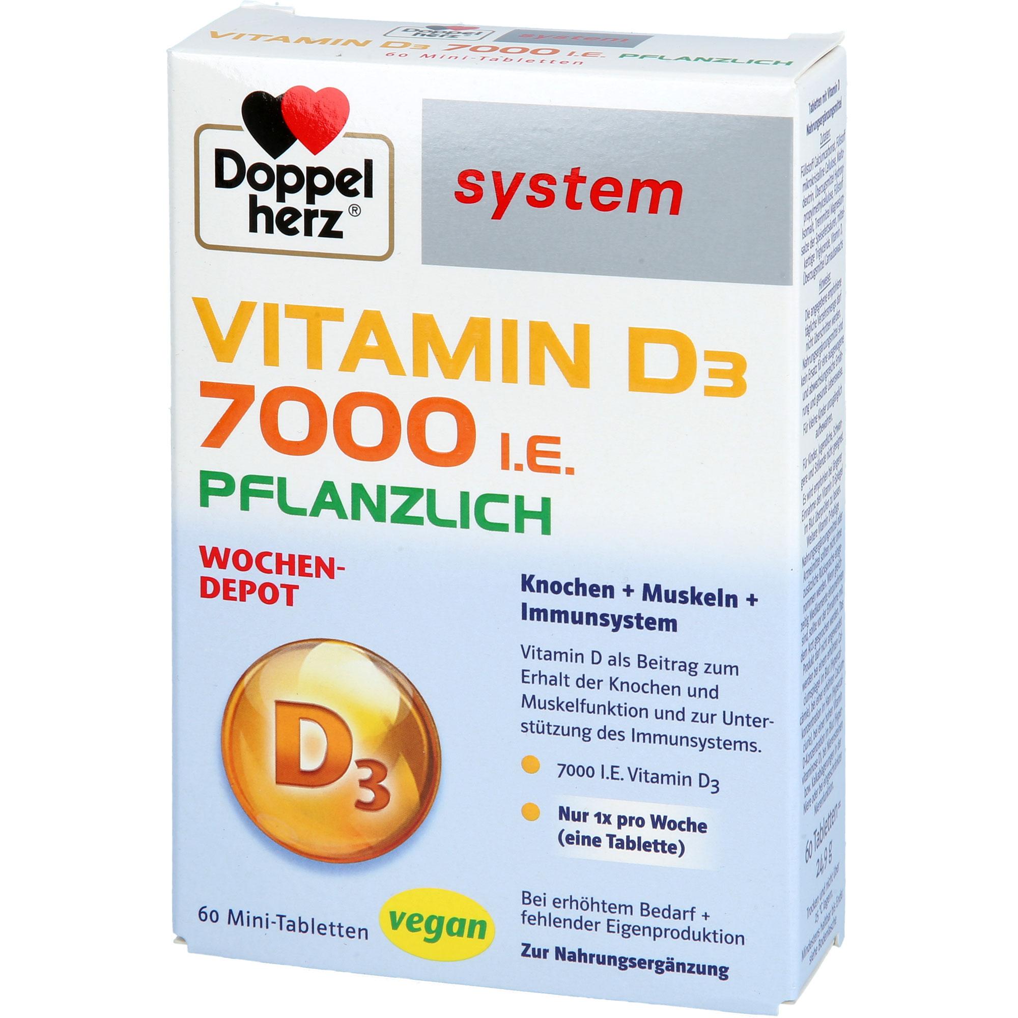 Doppelherz Vitamin D3 7000 I.e. Pflanzlich System 60 St Queisser Pharma bei onfy.de kaufen 19413101