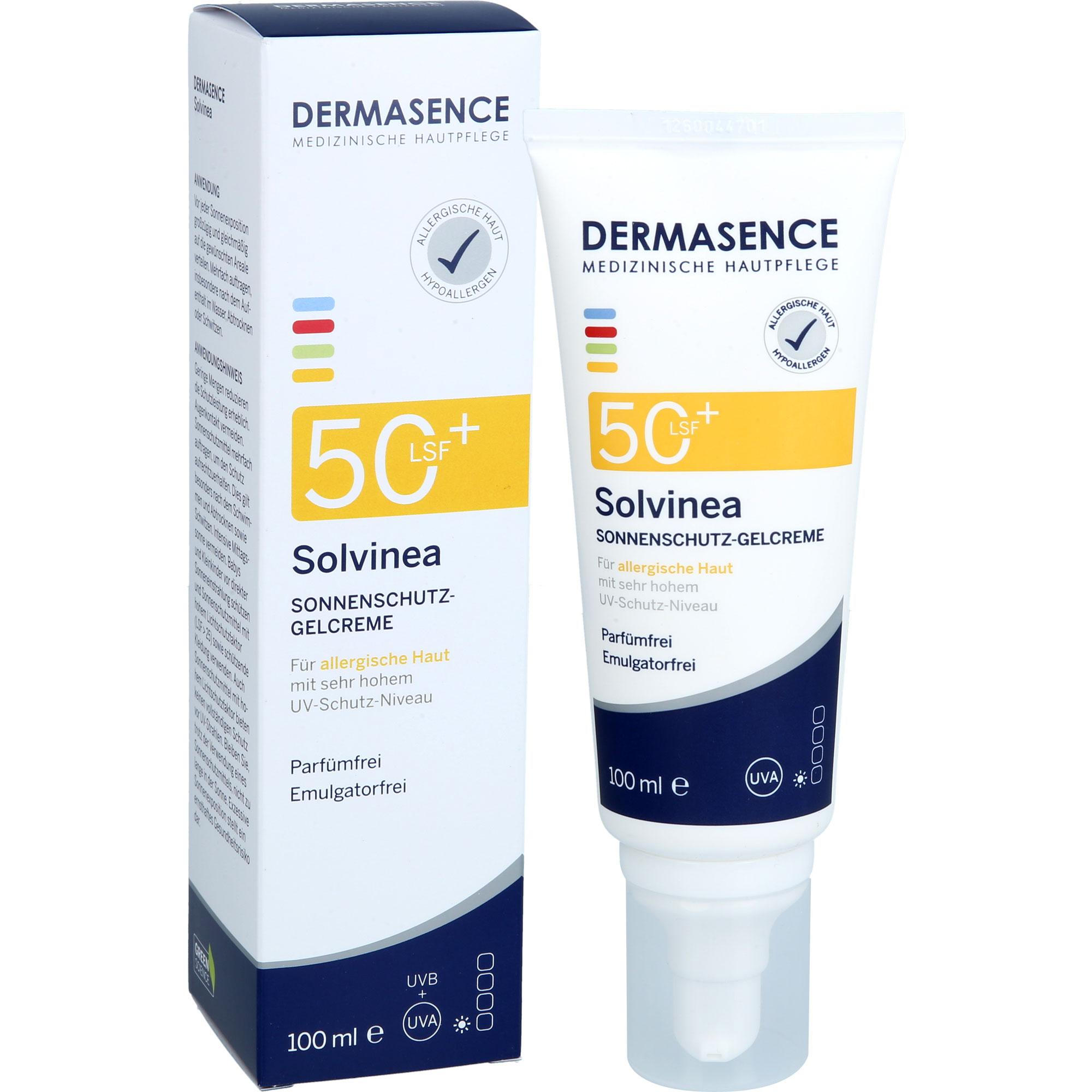 Dermasence Solvinea Sonnenschutz-Gelcreme LSF 50+ 100 ml Medicos Kosmetik bei onfy.de kaufen 19488205