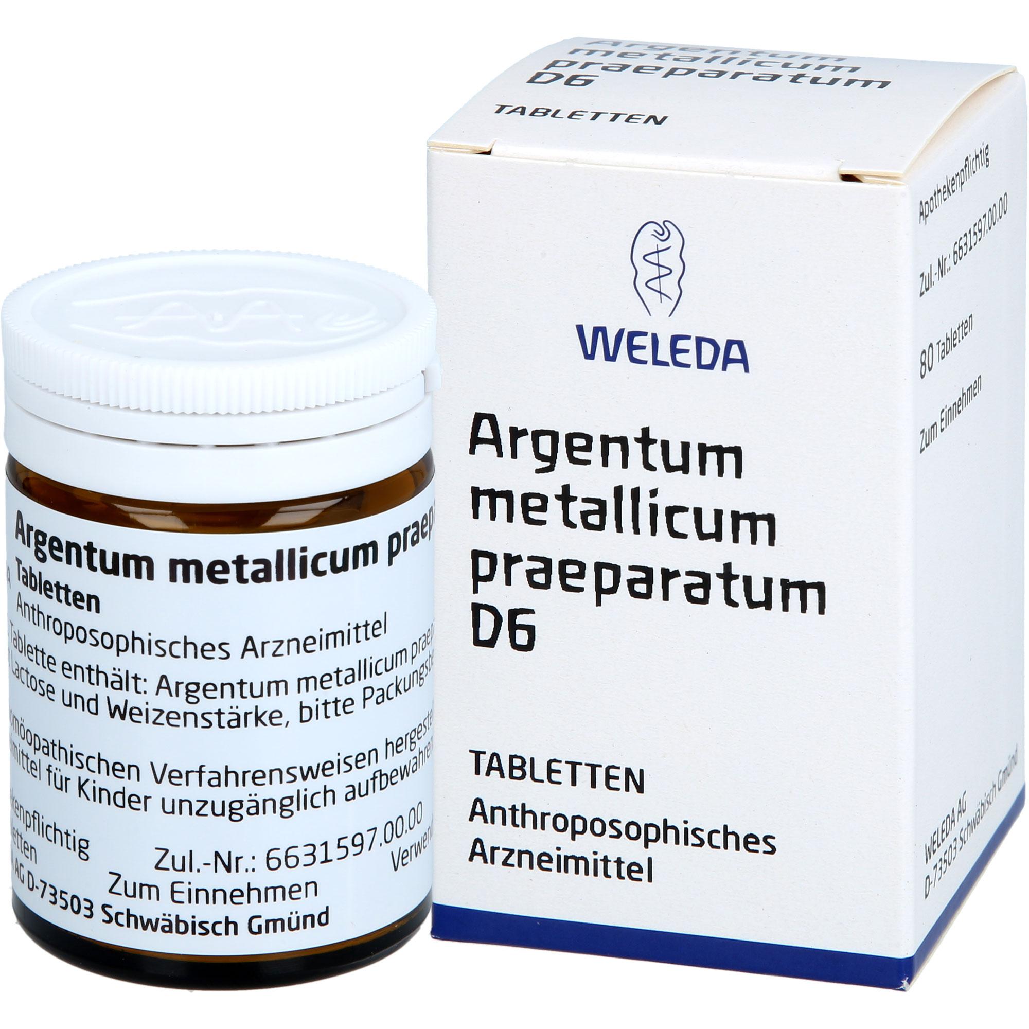 Argentum Metallicum Praeparatum D6 80 St WELEDA bei onfy.de kaufen 18442827