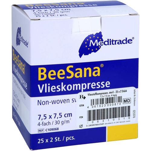 Vliesstoffkompressen 7.5x7.5cm Steril 4 Fach 25x2 St Brinkmann Medical ein Unternehmen der Dr. Junghans Medical bei onfy.de kaufen 06310316