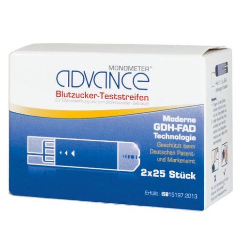 Advance Monometer Blutzucker-Teststreifen Gdh 2x25 St MEDICO-LAB bei onfy.de kaufen 07779386