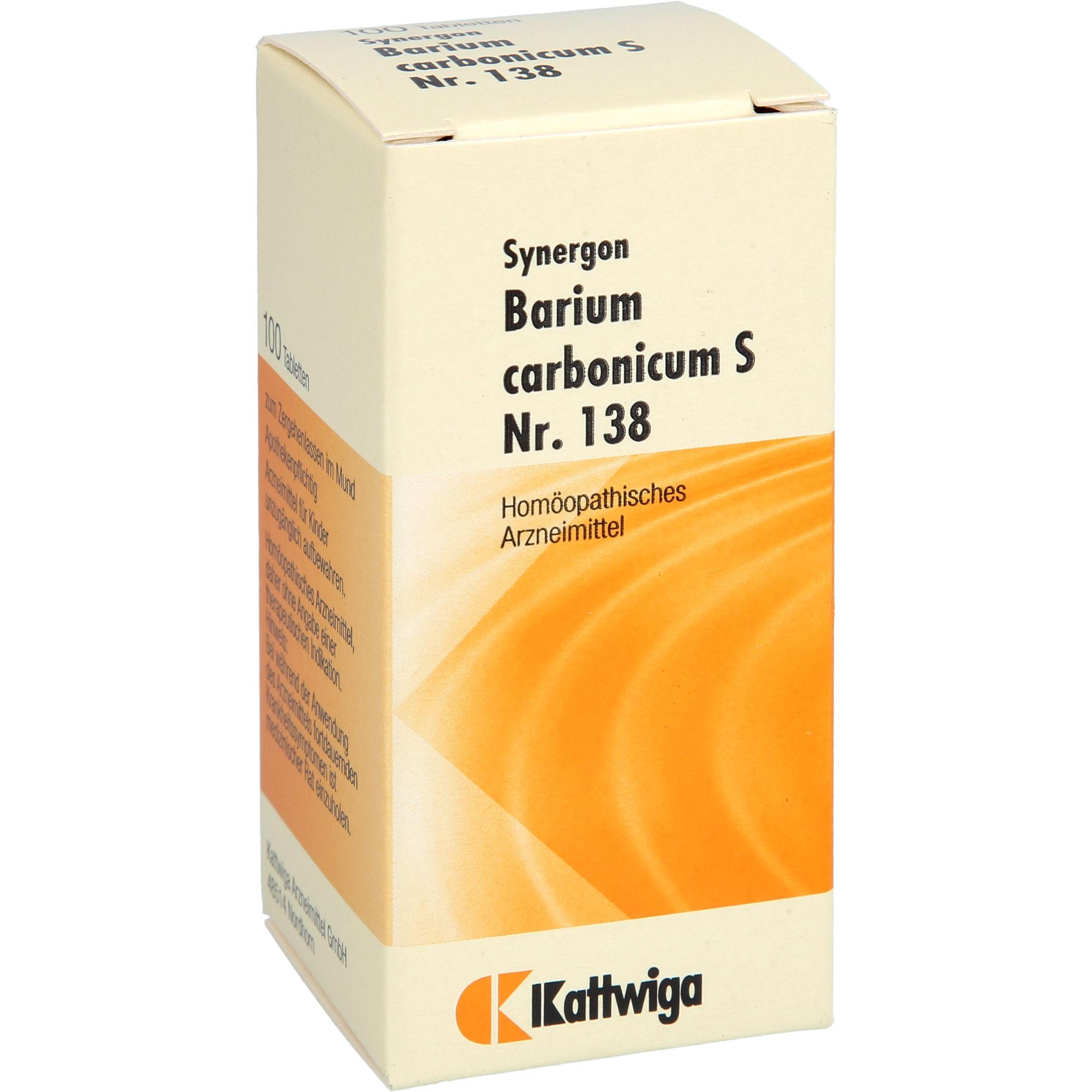 Synergon Barium Carbonicum S Nr. 138 100 St Kattwiga Arzneimittel bei onfy.de kaufen 18387382