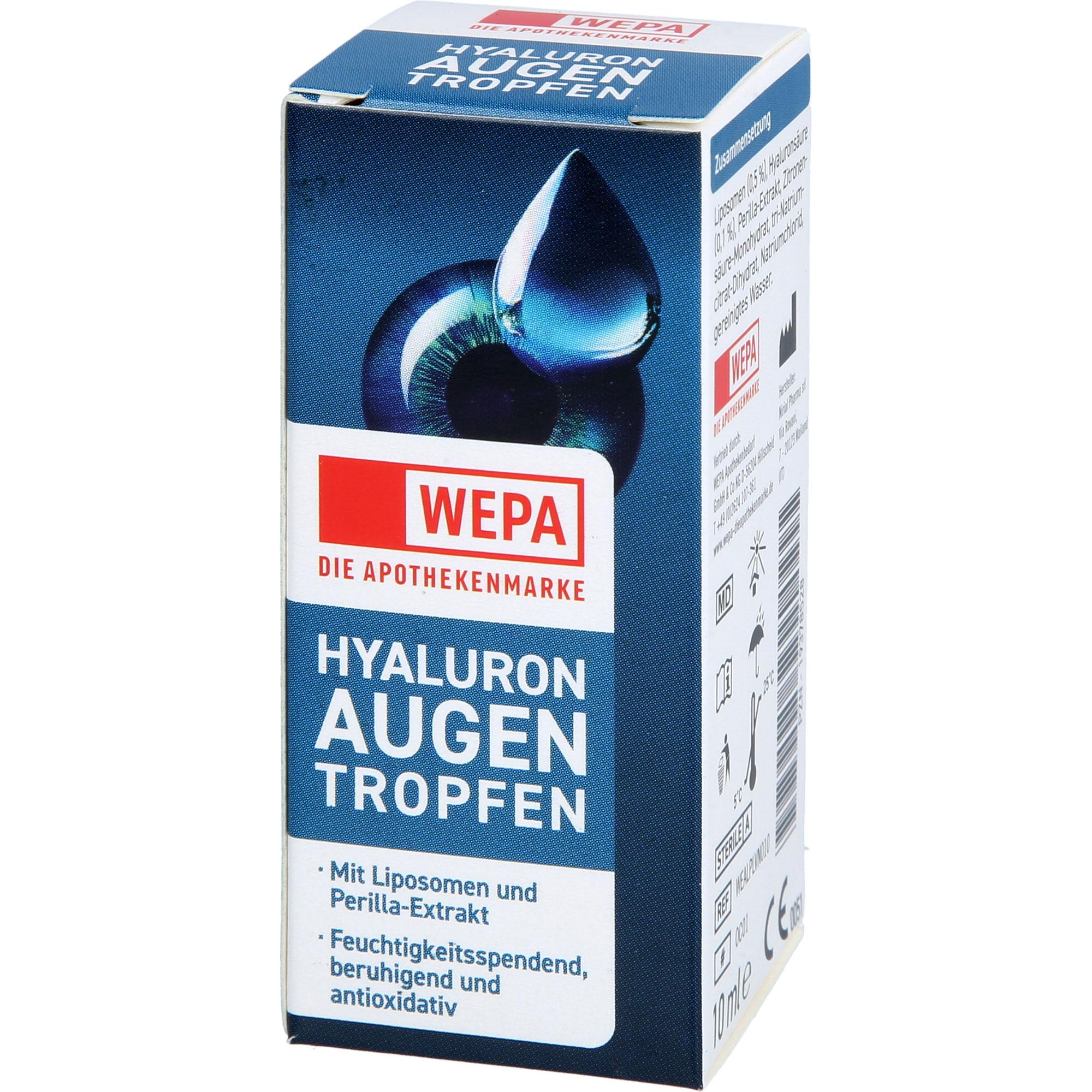 Wepa Hyaluron Augentropfen 10 ml WEPA Apothekenbedarf bei onfy.de kaufen 19378528