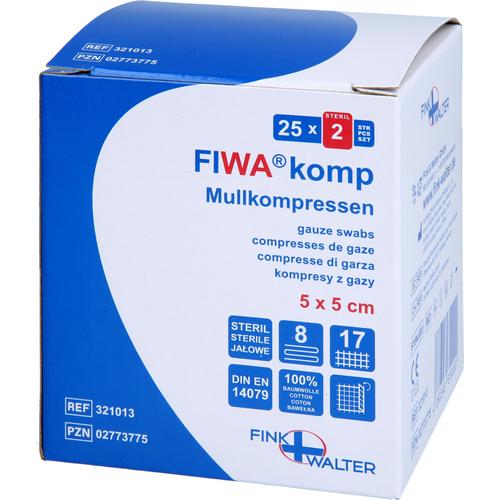 Mullkompressen 5x5cm Steril 8-Fach 25x2 St Fink & Walter bei onfy.de kaufen 02773775
