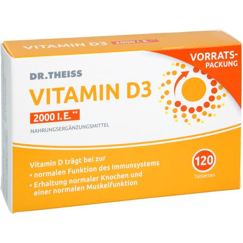 Dr. Theiss Vitamin D3 Tabletten 2000 I.e. 120 St Dr. Theiss Naturwaren bei onfy.de kaufen 19947995