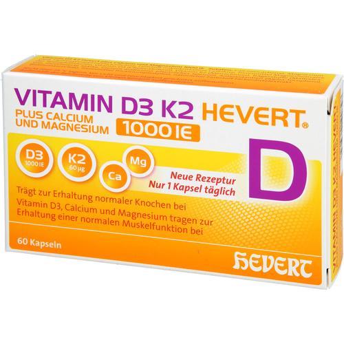 Vitamin D3 K2 Hevert+calcium und Magnesium 1000 Ie 60 St Hevert-Arzneimittel bei onfy.de kaufen 19295653