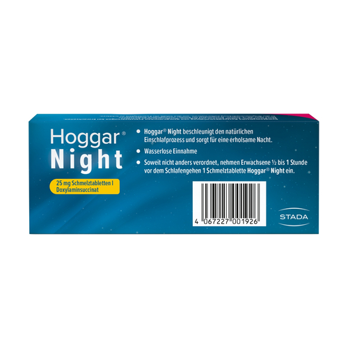 Hoggar Night 25 mg Schmelztablette 20 St STADA Consumer Health Deutschland bei onfy.de kaufen 14144168