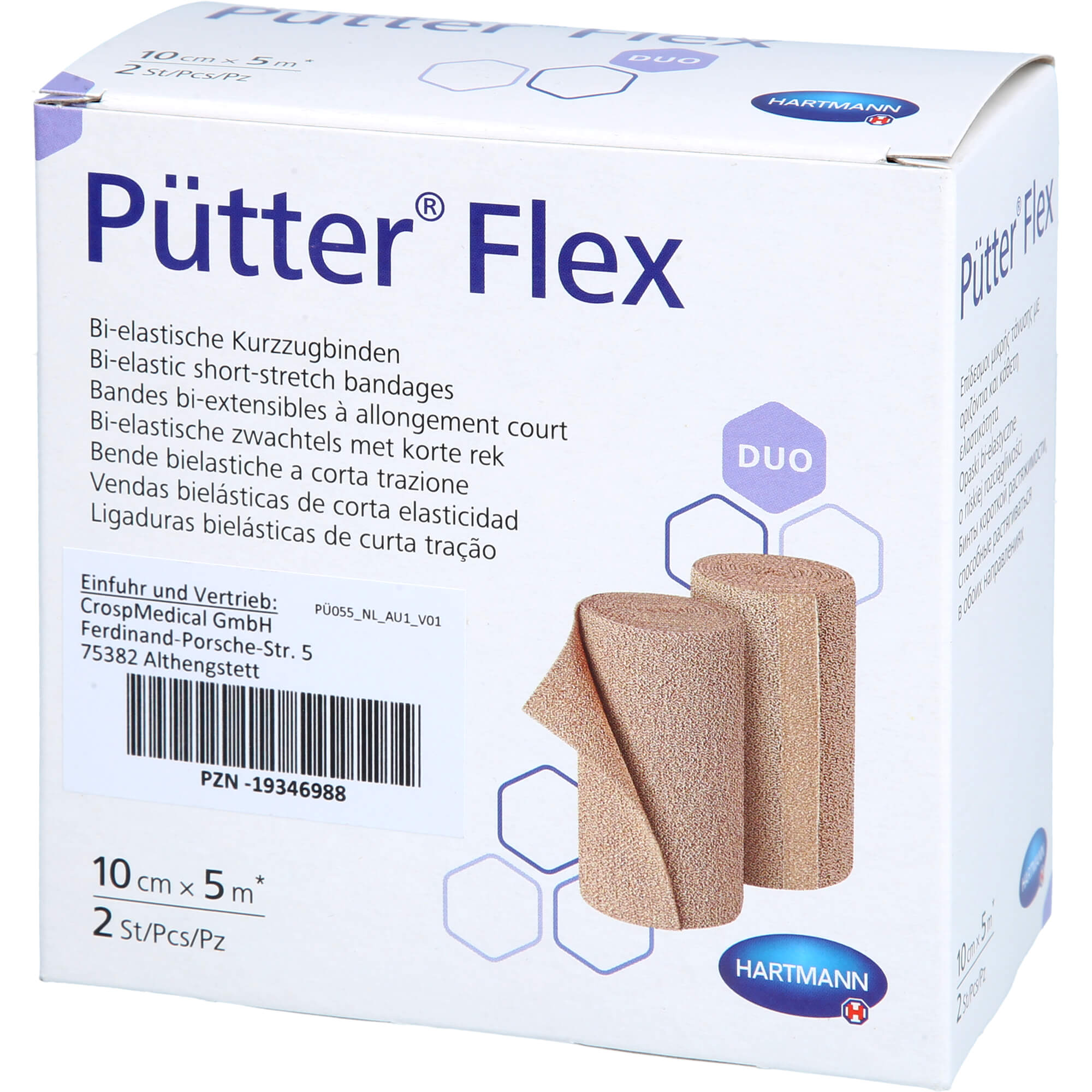 Pütter Flex Duo Binde 10 cmx5 M 2 St Crosp Medical bei onfy.de kaufen 19346988