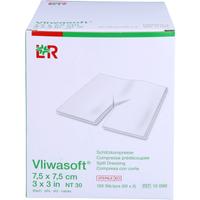 Vliwasoft Schlitzkompressen 7.5x7.5 cm Steril 4L. null