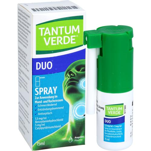 Tantum Verde Duo 1.5mg/Ml+5mg/ml Spr Mundhöhle Lsg 15 ml Angelini Pharma Deutschland bei onfy.de kaufen 19631861
