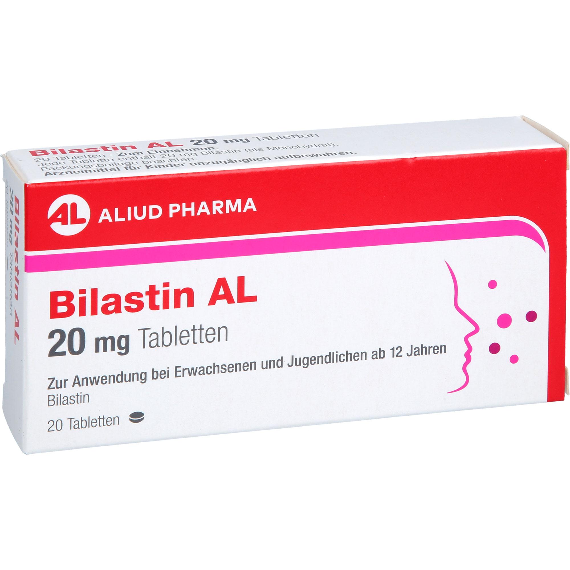 Bilastin Al 20 mg Tabletten 20 St ALIUD Pharma bei onfy.de kaufen 19752866