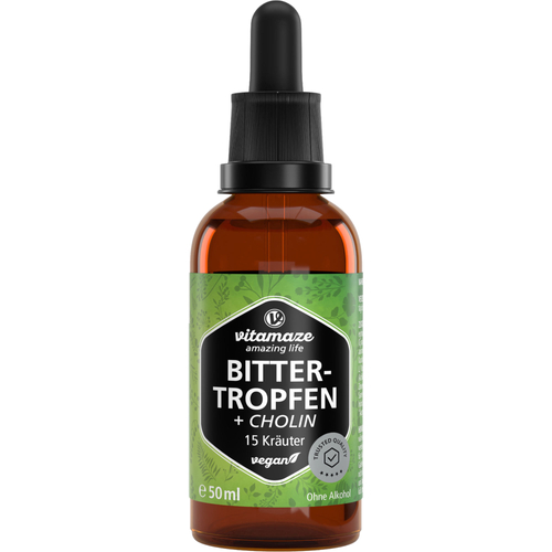 Bittertropfen 15 Kräuter + Cholin ohne Alkohol 50 ml Vitamaze bei onfy.de kaufen 20038111