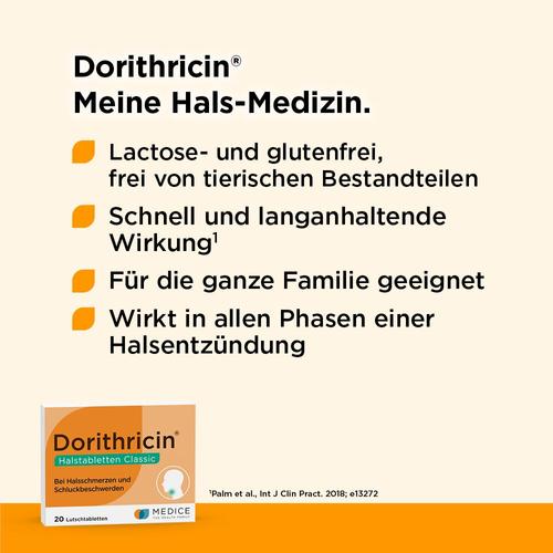 Dorithricin Halstabletten Classic bei Halsschmerzen 20 St MEDICE Arzneimittel Pütter bei onfy.de kaufen 07727923