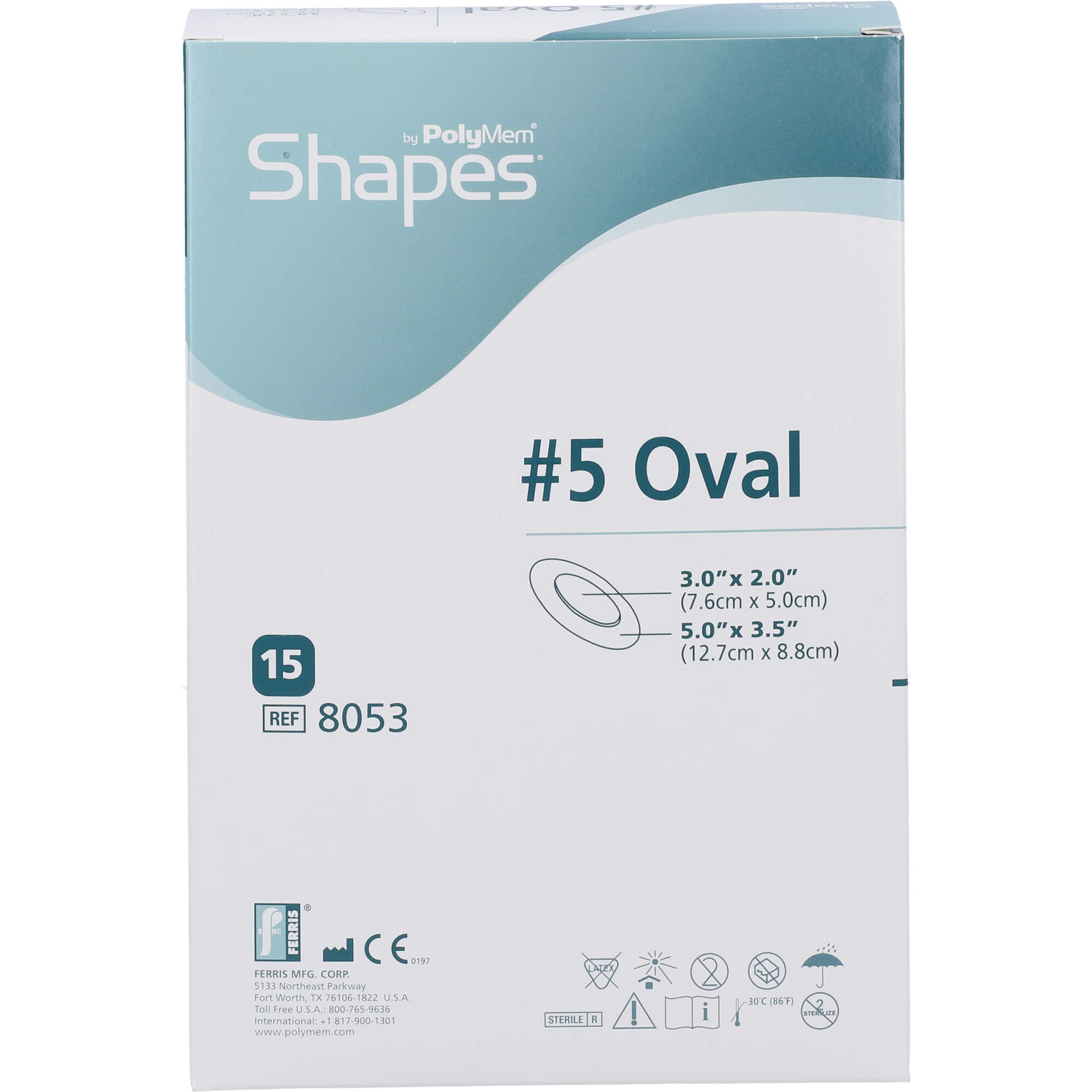 Polymem Oval5 Wund Pad M Selbstkl Pu Folie 5x8cm 15 St mediset clinical products bei onfy.de kaufen 02671721