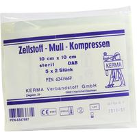 Zellstoff Mullkompressen 10cmx10cm Steril null