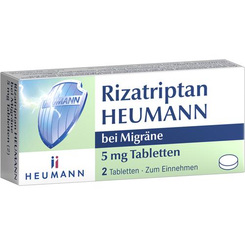 Rizatriptan Heumann bei Migräne 5 mg Tabletten 2 St HEUMANN PHARMA GmbH & Co. Generica bei onfy.de kaufen 19453922