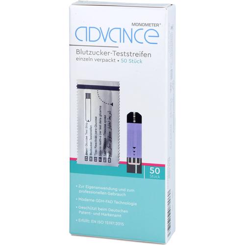 Advance Monometer Blutzucker-Teststr. Gdh Single 50x1 St MEDICO-LAB bei onfy.de kaufen 07779392