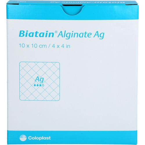 Biatain Alginate Ag Kompressen 10x10cm mit Silber 10 St Avitamed bei onfy.de kaufen 19373407