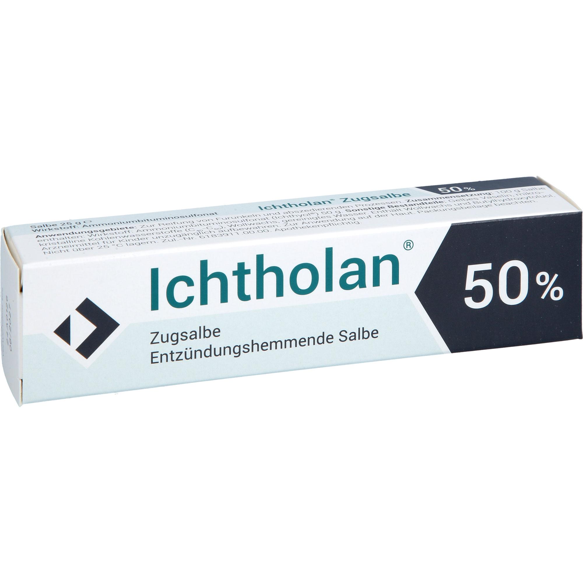 Ichtholan Zugsalbe 50% 25 g Ichthyol-Gesellschaft Cordes Hermanni bei onfy.de kaufen 19093978