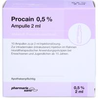 Procain Pharmarissano Ampulle 0.5% 2 ml null