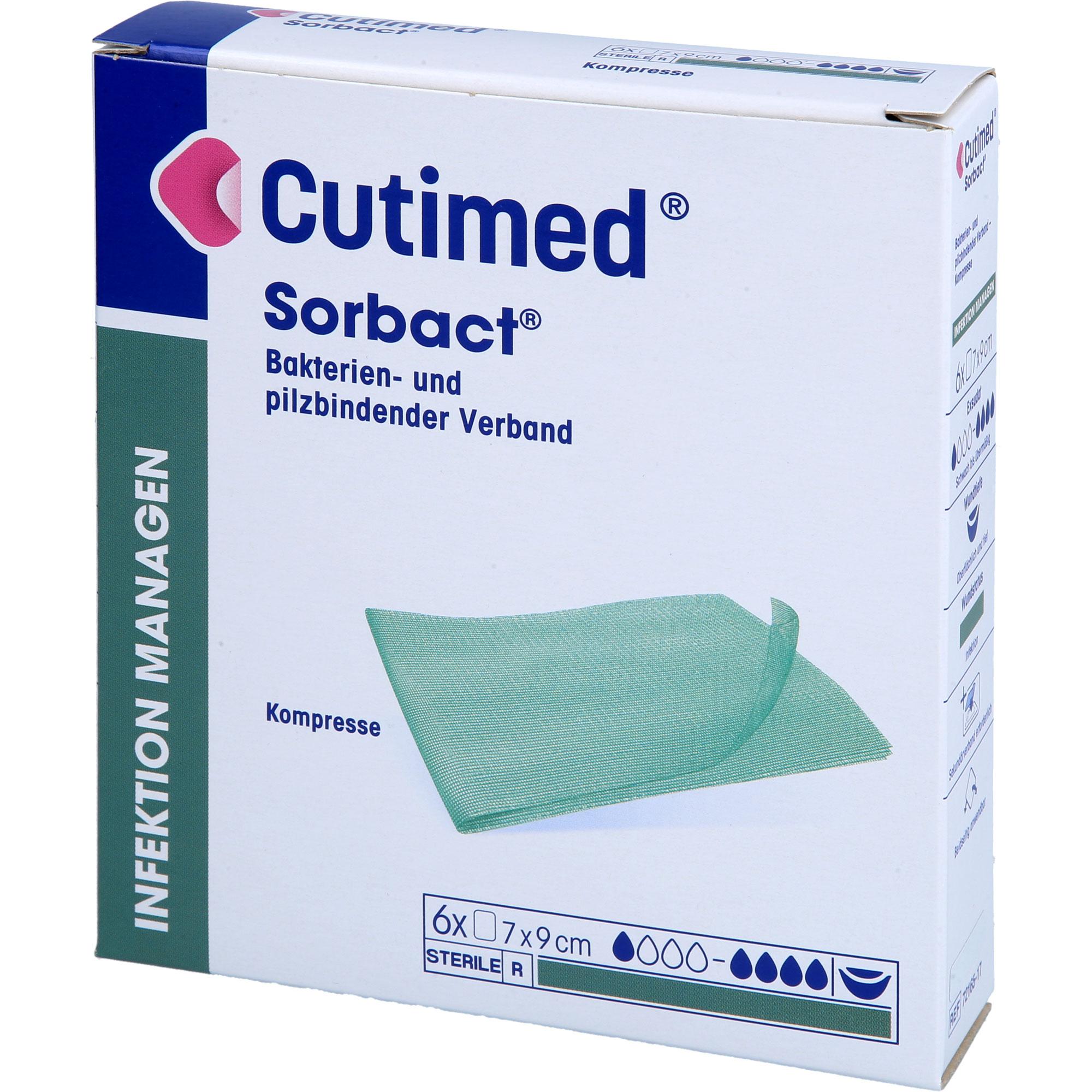 Cutimed Sorbact Kompressen 7x9 cm 6 St Docpharm bei onfy.de kaufen 19809431