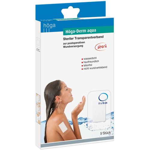 Höga-Derm Aqua Ste.transp.verb.m.wundaufl.11x16 cm 5 St Höga-Pharm bei onfy.de kaufen 18223522