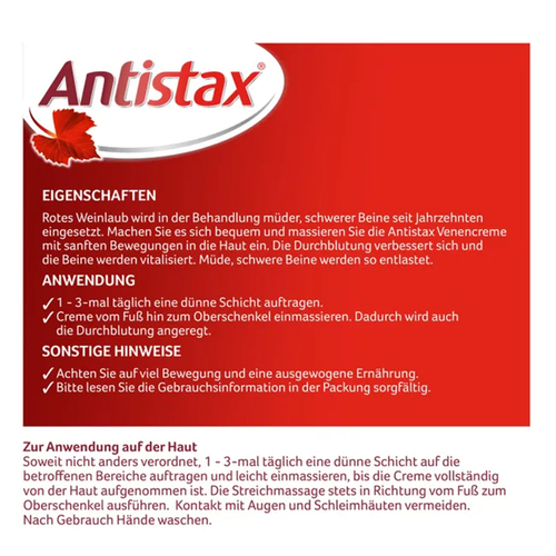 Antistax Venencreme 50 g STADA Consumer Health Deutschland bei onfy.de kaufen 10347288