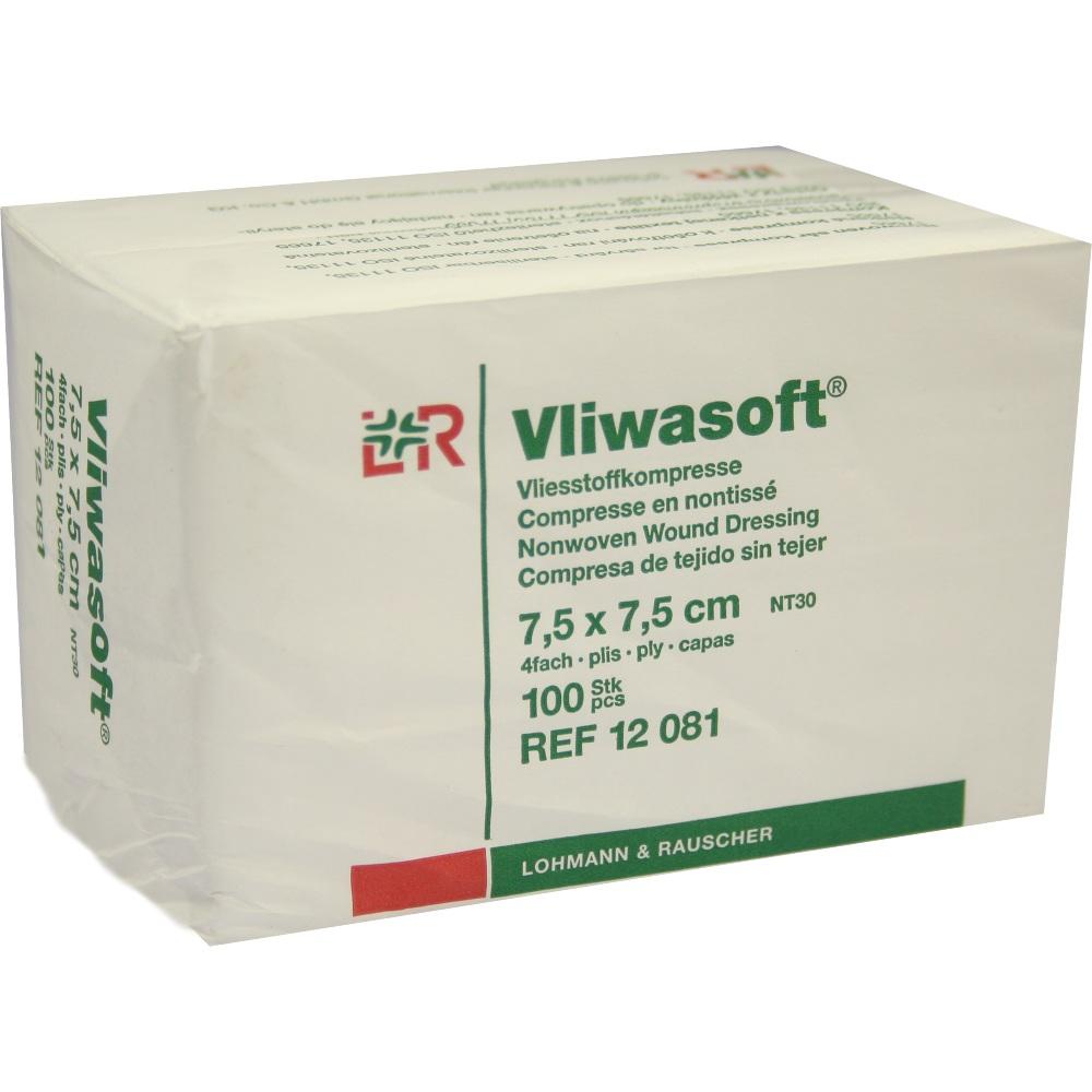 Vliwasoft Vlieskompresse Unsteril 7.5x7.5cm null