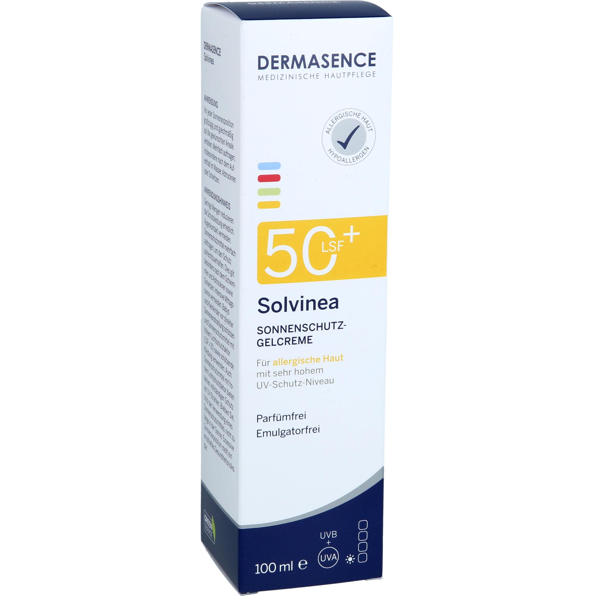 Dermasence Solvinea Sonnenschutz-Gelcreme LSF 50+ 100 ml Medicos Kosmetik bei onfy.de kaufen 19488205
