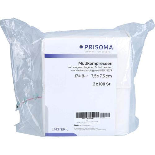 Mullkompresse Prisoma Unsteril 7.5x7.5 cm 8-Fach 2x100 St Acti Medi bei onfy.de kaufen 18752060