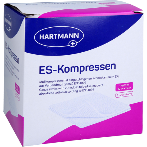 Es-Kompressen Steril 10x10 cm 12Fach Großpackung 5x20 St BWB Medical bei onfy.de kaufen 20228768