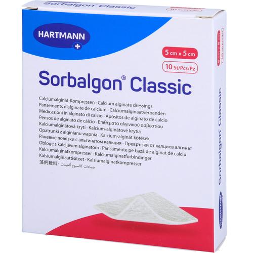 Sorbalgon Classic 5x5cm Calciumalginat-Kompr. 10 St EurimPharm Arzneimittel bei onfy.de kaufen 19291721