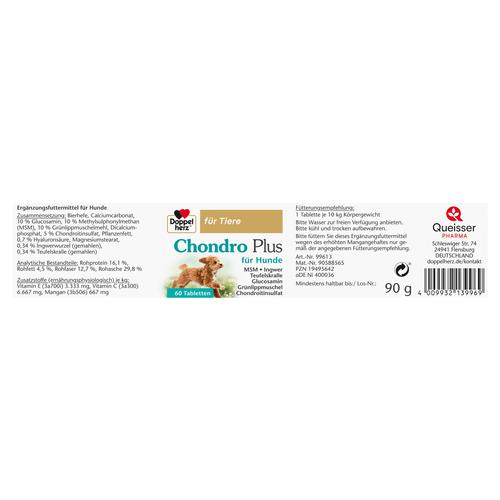 Doppelherz für Tiere Chondro Plus für Hunde 60 St Queisser Pharma bei onfy.de kaufen 19495642