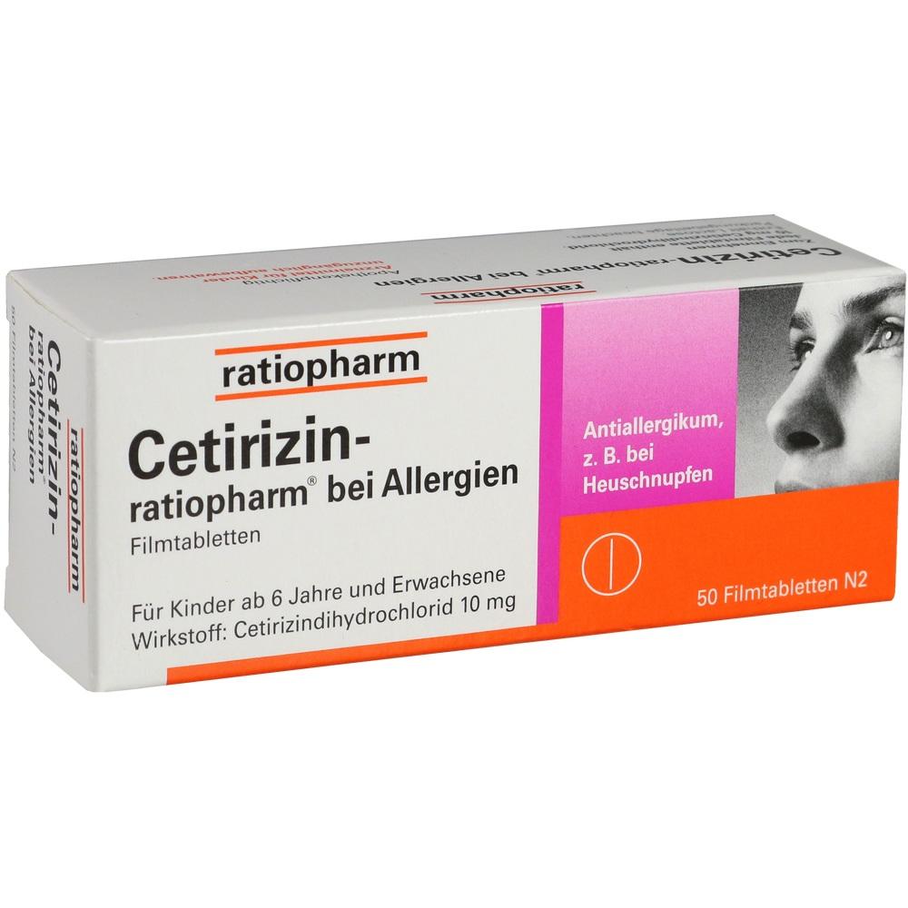 Cetirizin-Ratiopharm bei Allergien 10 mg Filmtabl. null