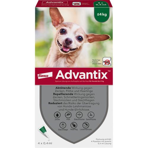 Advantix Spot-On Hund B4kg 4 St Elanco Deutschland Gmbh bei onfy.de kaufen 02362500