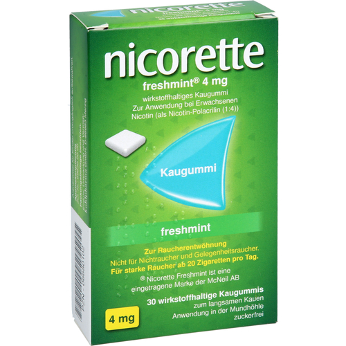 Nicorette Freshmint 4 mg Kaugummi 30 St kohlpharma bei onfy.de kaufen 06680102