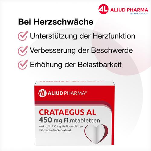 Crataegus Al 450mg Filmtabletten 50 St ALIUD Pharma bei onfy.de kaufen 00013178