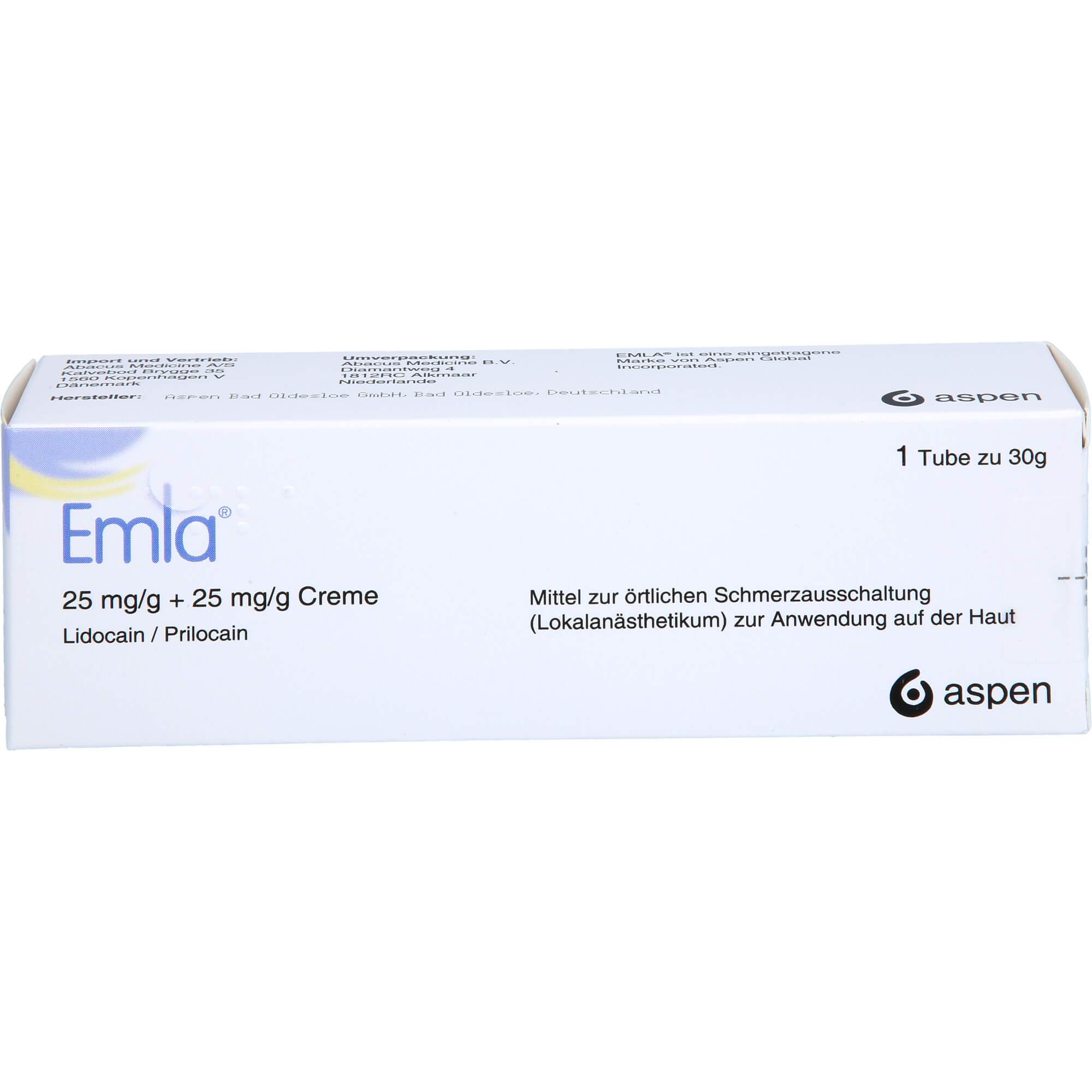 Emla 25 mg/G + 25 mg/G Creme null