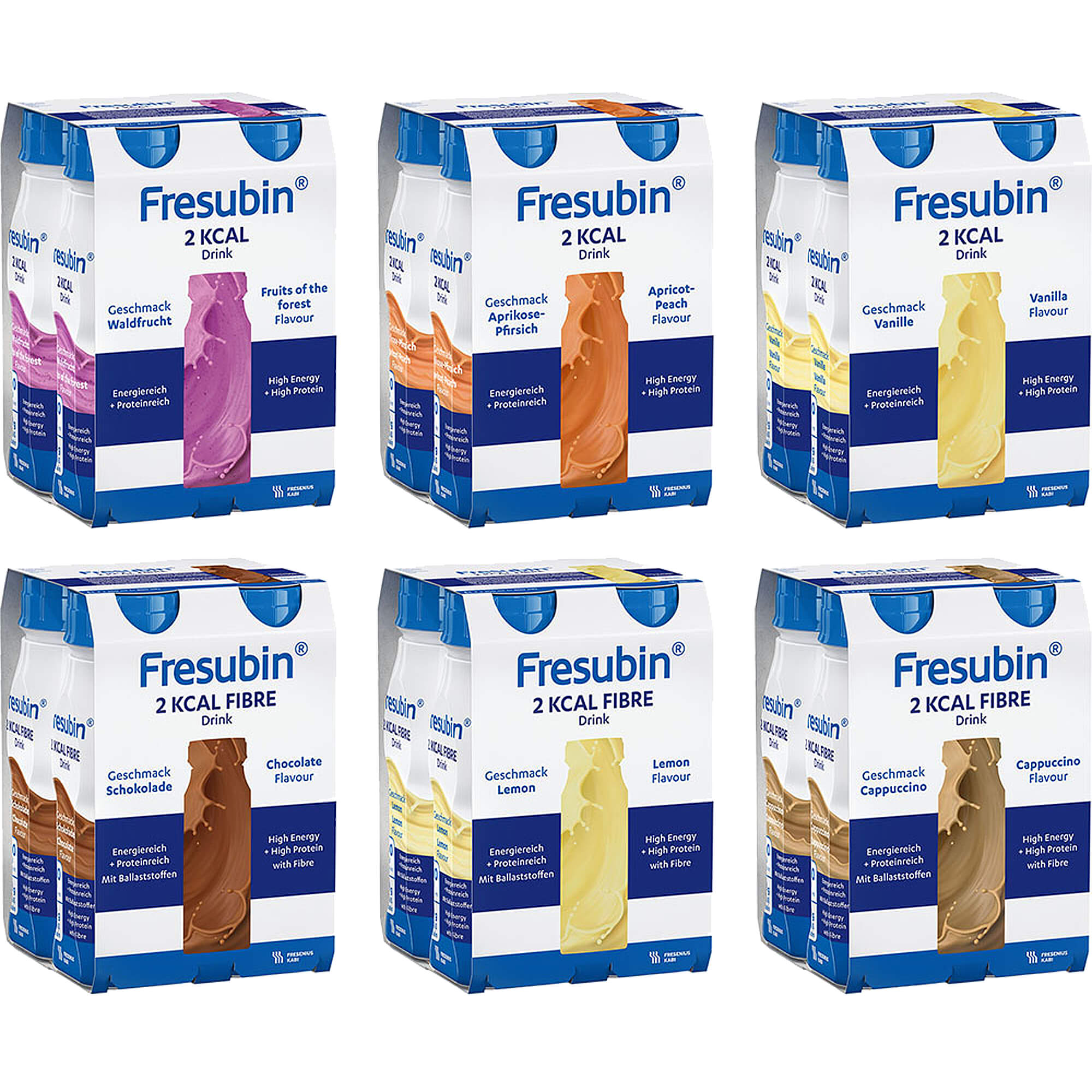 Fresubin 2 Kcal Drink Mischkarton Trinkflasche