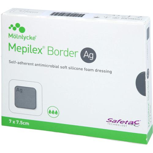 Mepilex Border Ag Schaumverb.7x7.5 cm Steril 5 St Crosp Medical bei onfy.de kaufen 19341494