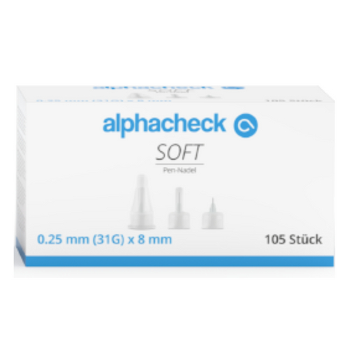 Alphacheck Soft Pen-Nadeln 0.25 Mm (31G) X 8 Mm 105 St Berger Med bei onfy.de kaufen 16392278