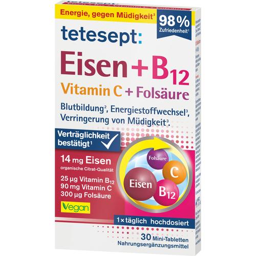 Tetesept Eisen + B12 Vitamin C + Folsäure 30 St Merz Consumer Care bei onfy.de kaufen 18761739