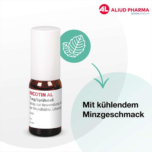 Nicotin Al 1mg/Sprühstoß Spray Z.an.i.d.mundhö Lsg 2 St ALIUD Pharma bei onfy.de kaufen 16086334