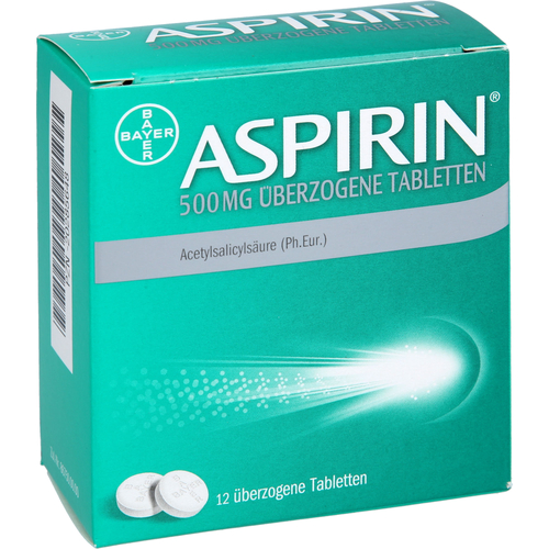 Aspirin 500 mg Überzogene Tabletten 12 St Bayer Vital bei onfy.de kaufen 20285648