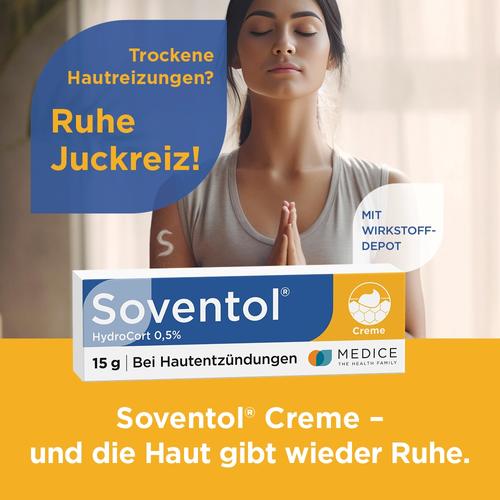 Soventol HydroCort 0.5% Creme bei akuten Hautentzündungen  15 g MEDICE Arzneimittel Pütter bei onfy.de kaufen 04465121