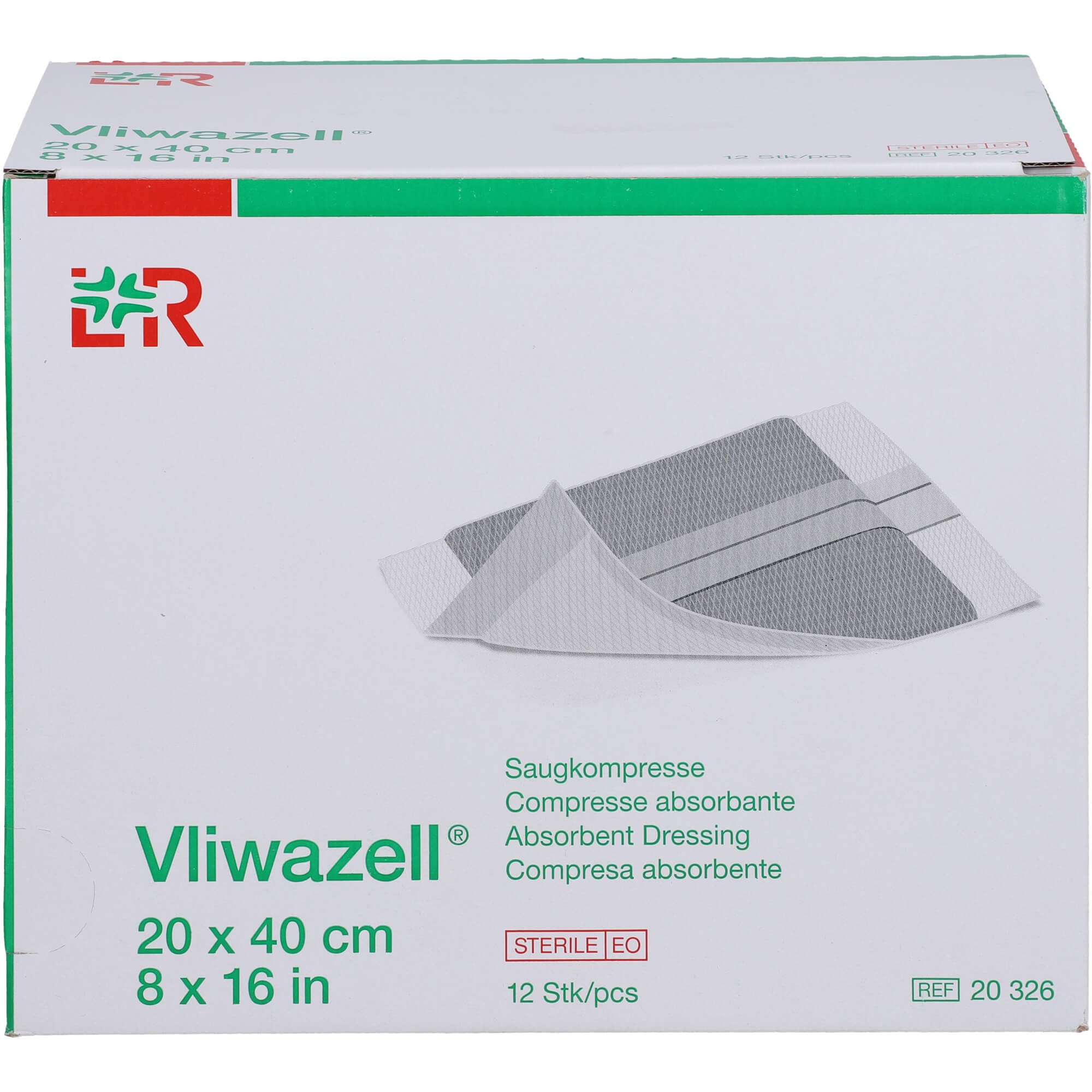 Vliwazell Saugkompressen Steril 20x40 cm null