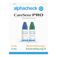Alphacheck Caresens pro Kontrolllösung L/H Kombi null