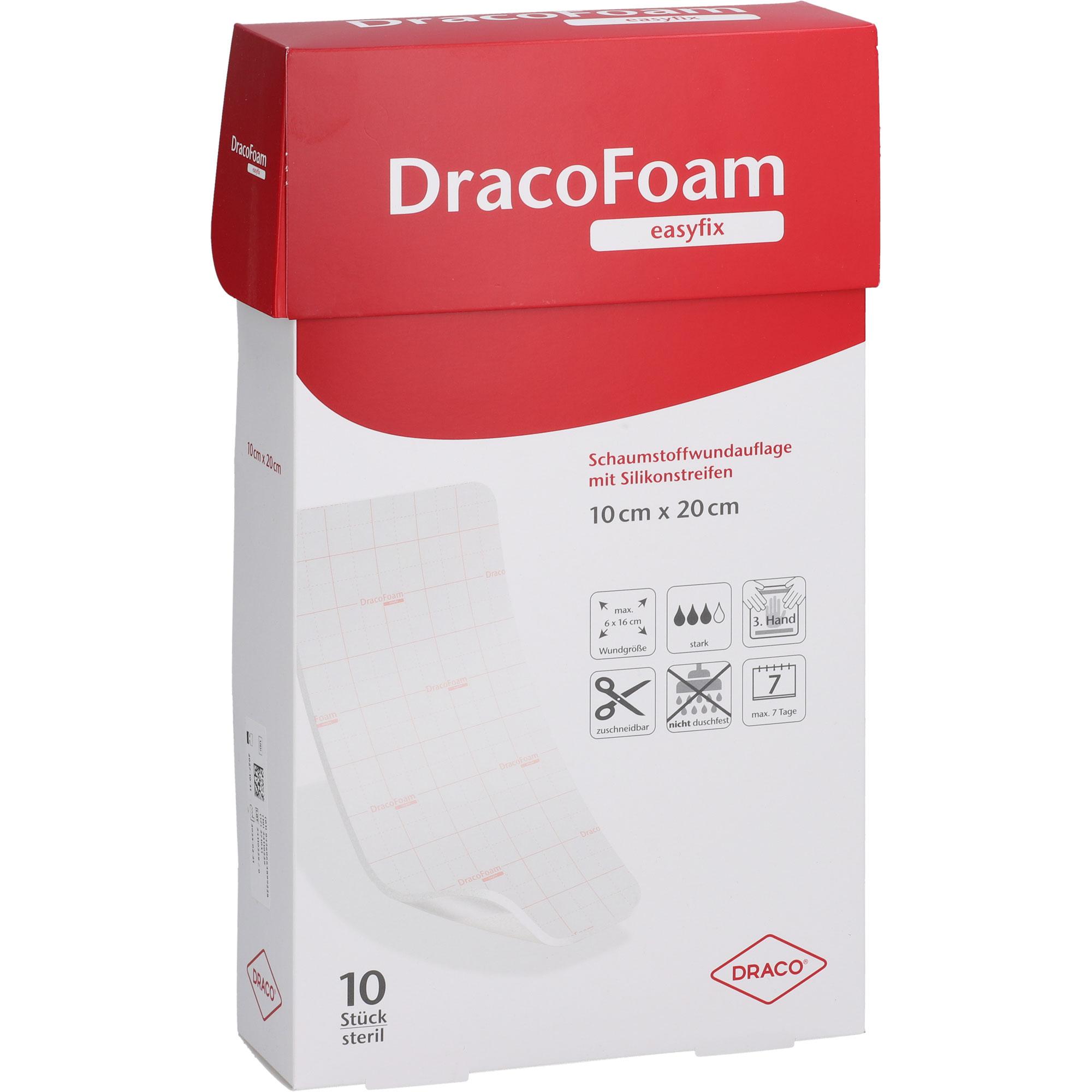Dracofoam Easyfix Schaumstoff Wundauflage 10x20cm 10 St Dr. Ausbüttel bei onfy.de kaufen 19156845